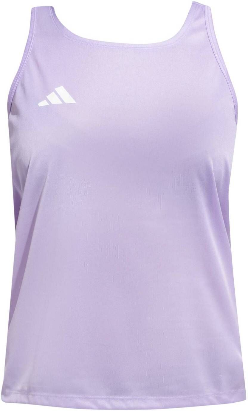 adidas Women Printed Scoop Neck Polyester Purple T-Shirt-picture-14
