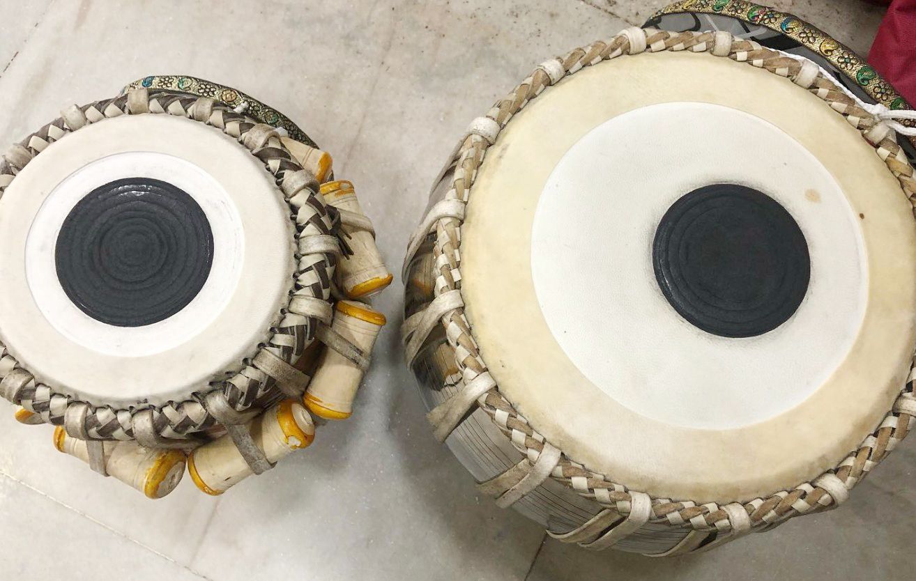 khalsa musical KM144 Iron Bayan Sheesham Dayan + Hammer Ring Pad+ Tabla Bag Tabla-picture-42