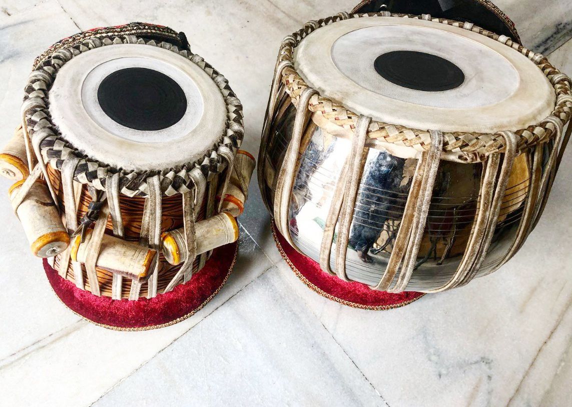 khalsa musical KM146 Iron Bayan Sheesham Dayan + Hammer Ring Pad+ Tabla Bag Tabla-picture-40