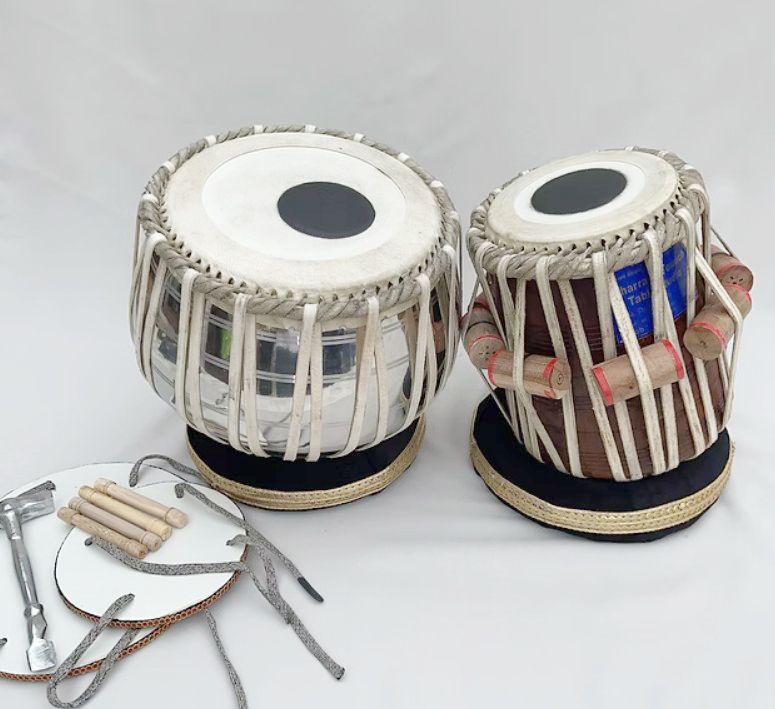 Classical Student Tabla Set/ Ring Pad/ Hammer With Cover Bag Tabla-image-34