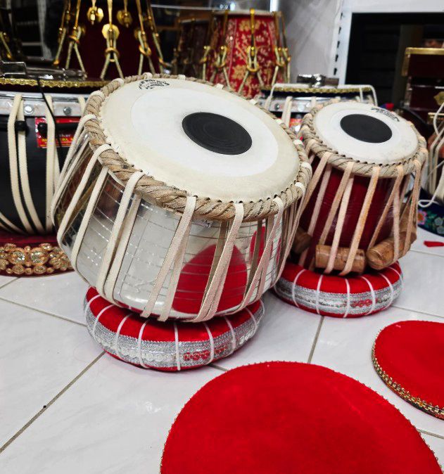 khalsa musical KM099 Iron Bayan Sheesham Dayan + Hammer Ring Pad+ Tabla Bag Tabla-picture-36