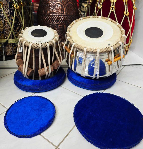 khalsa musical KM148 Iron Bayan Sheesham Dayan + Hammer Ring Pad+ Tabla Bag Tabla-picture-44