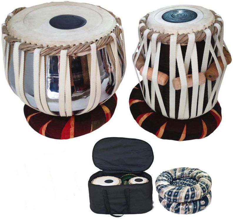 khalsa musical KM190 Iron Bayan Sheesham Dayan + Hammer Ring Pad+ Tabla Bag Tabla-picture-5