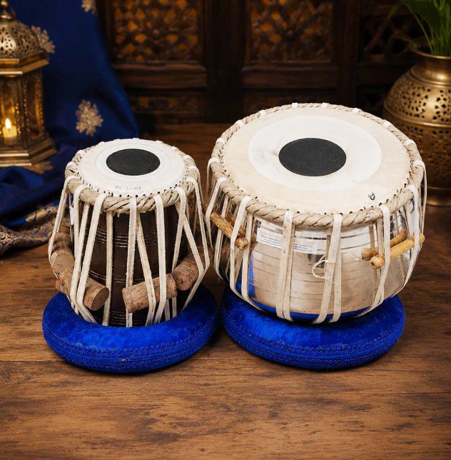 khalsa musical KM147 Iron Bayan Sheesham Dayan + Hammer Ring Pad+ Tabla Bag Tabla-picture-45