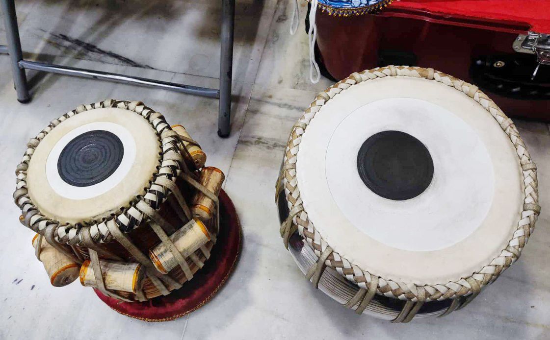 khalsa musical KM145 Iron Bayan Sheesham Dayan + Hammer Ring Pad+ Tabla Bag Tabla-picture-39
