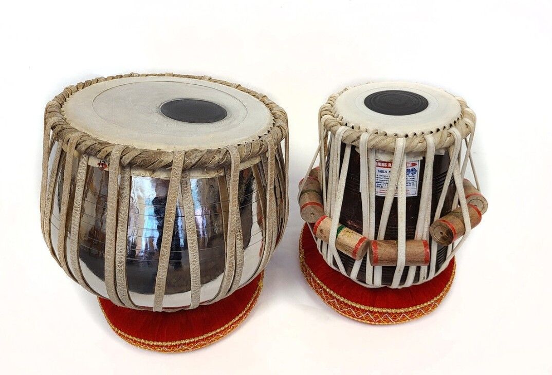 khalsa musical KM157 Iron Bayan Sheesham Dayan + Hammer Ring Pad+ Tabla Bag Tabla-picture-1