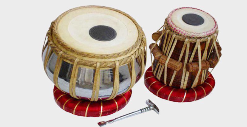 khalsa musical KM143 Iron Bayan Sheesham Dayan + Hammer Ring Pad+ Tabla Bag Tabla-picture-43