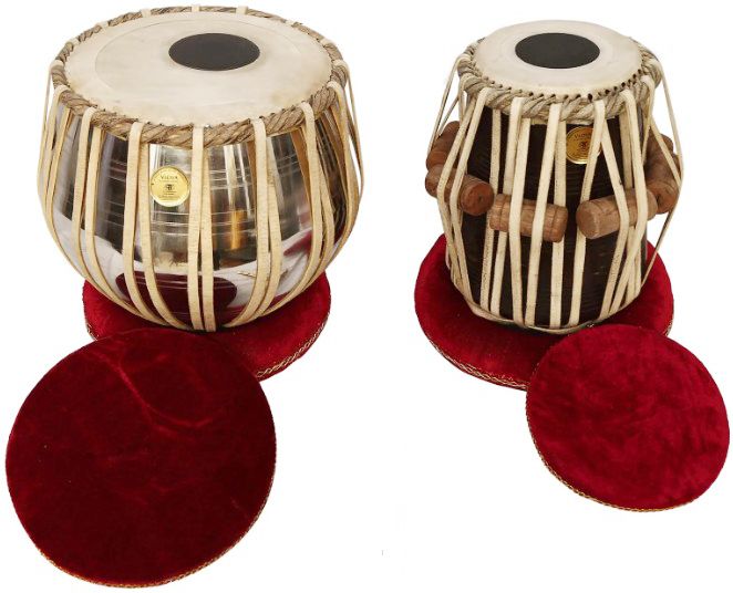 maga mart MM194 Professional Quality Steel Body Tabla Ring Pad +Hammer Free Cover Bag Tabla-picture-8