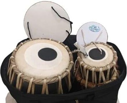 khalsa musical Iron Bayan Sheesham Dayan Cover Professional ( Hammer Ring Pad + Tabla Bag) Tabla-picture-33