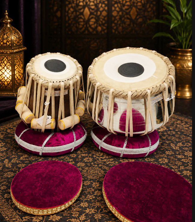 khalsa musical KM155 Iron Bayan Sheesham Dayan + Hammer Ring Pad+ Tabla Bag Tabla-picture-47