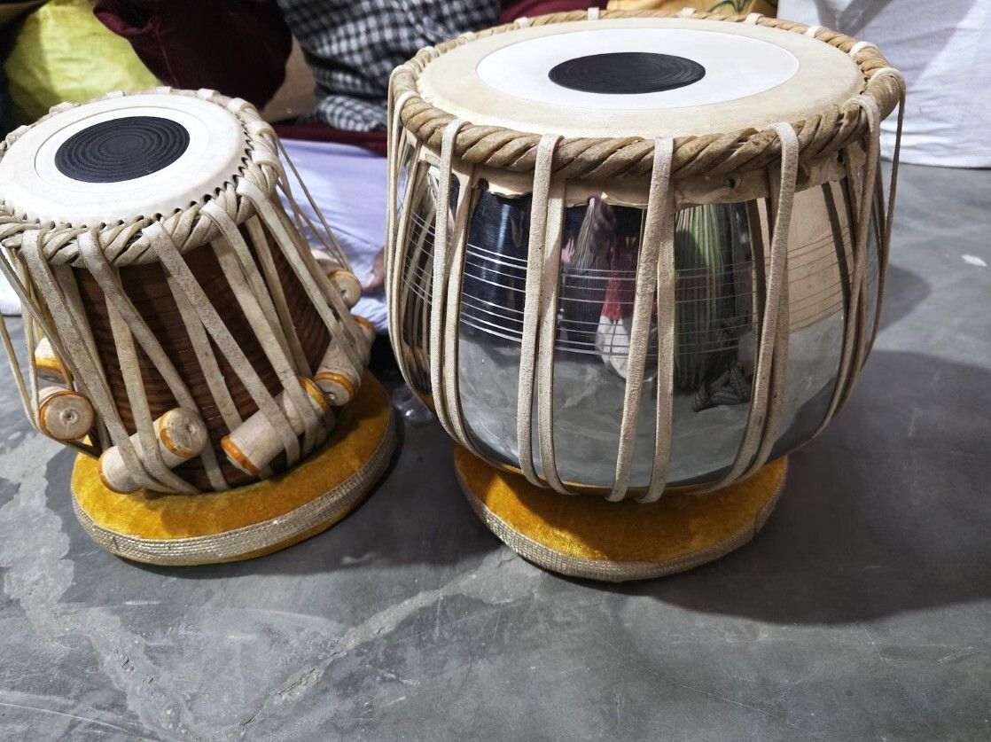 maga mart MM059 Professional Quality Steel Body Tabla Ring Pad +Hammer Free Cover Bag Tabla-picture-38