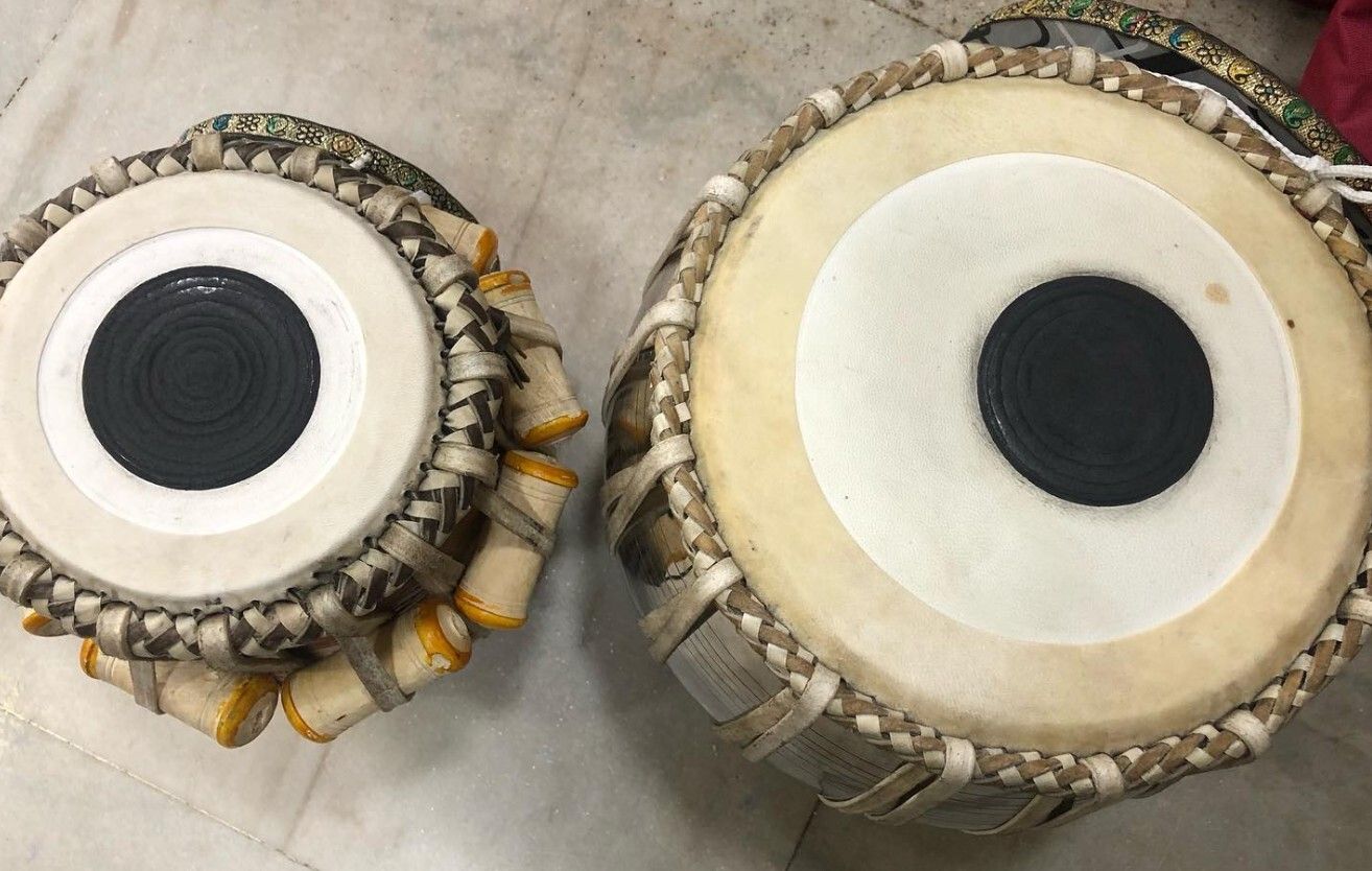 khalsa musical KM130 Iron Bayan Sheesham Dayan + Hammer Ring Pad+ Tabla Bag Tabla-picture-33