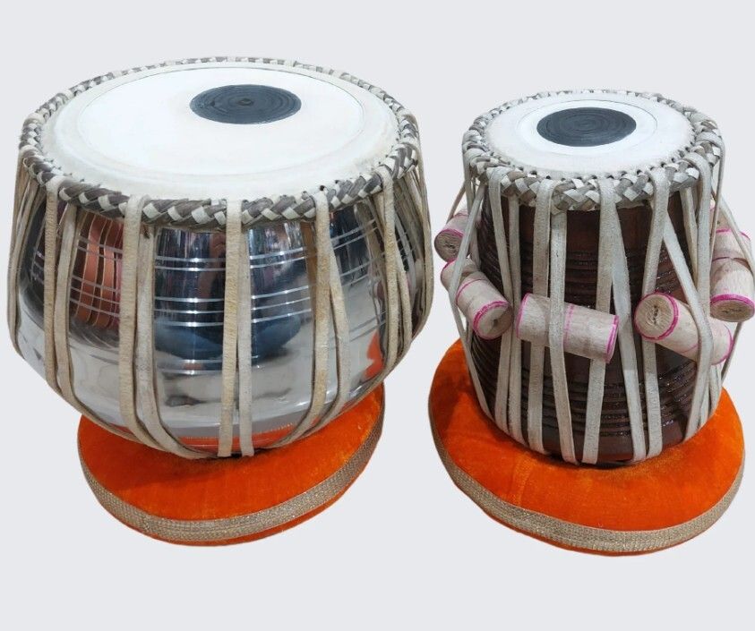 khalsa musical KM157 Iron Bayan Sheesham Dayan + Hammer Ring Pad+ Tabla Bag Tabla-picture-0