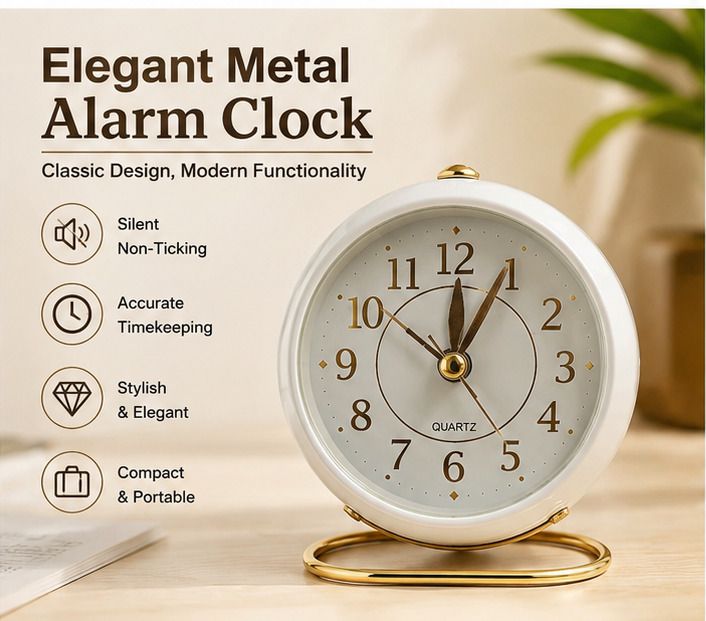 aavira Analog White Clock-picture-12