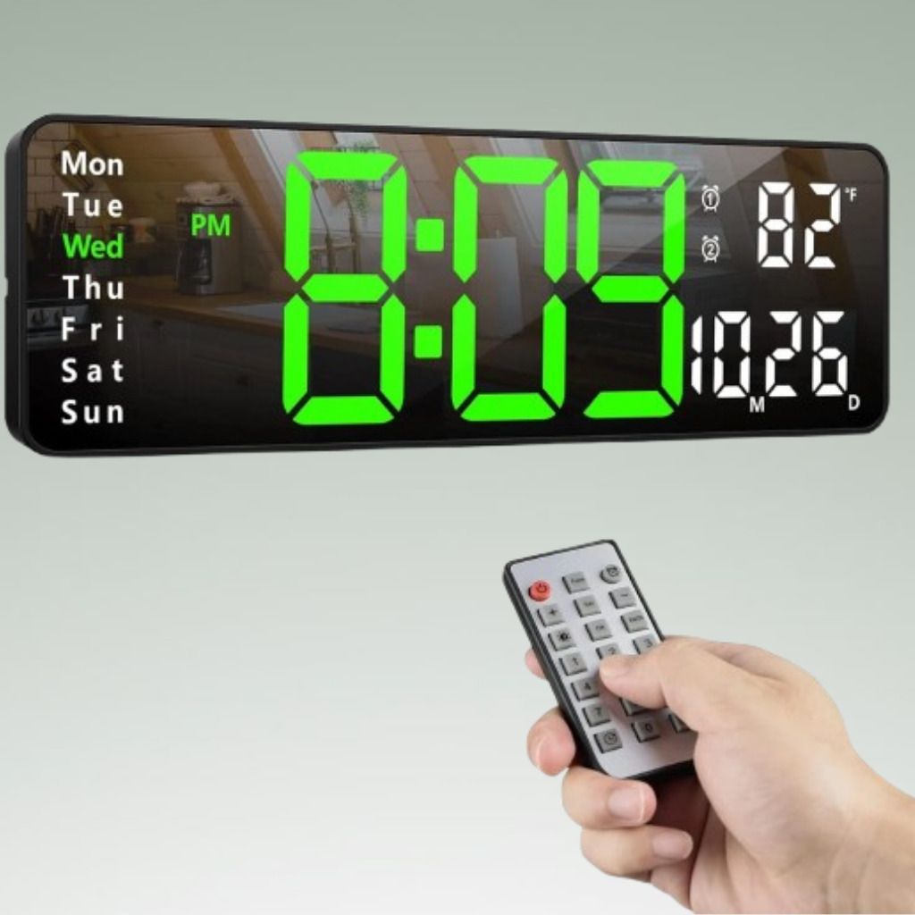 moksha mart Digital Black Clock-picture-23