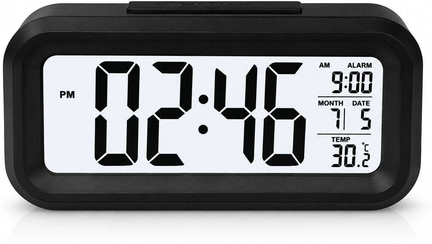 trihub mart Digital Black Clock-picture-23