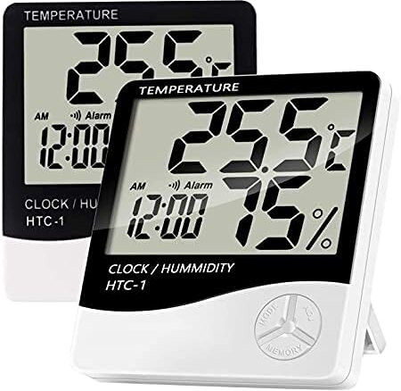 voltegic Digital White Clock image 1