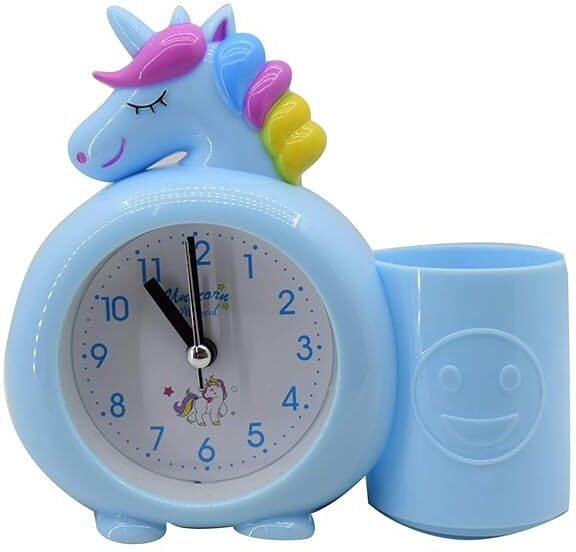 eclet Analog-Digital 1PC Unicorn Alarm Clock: Loud Bell, Pen Holder(Multicolour) Clock-picture-21