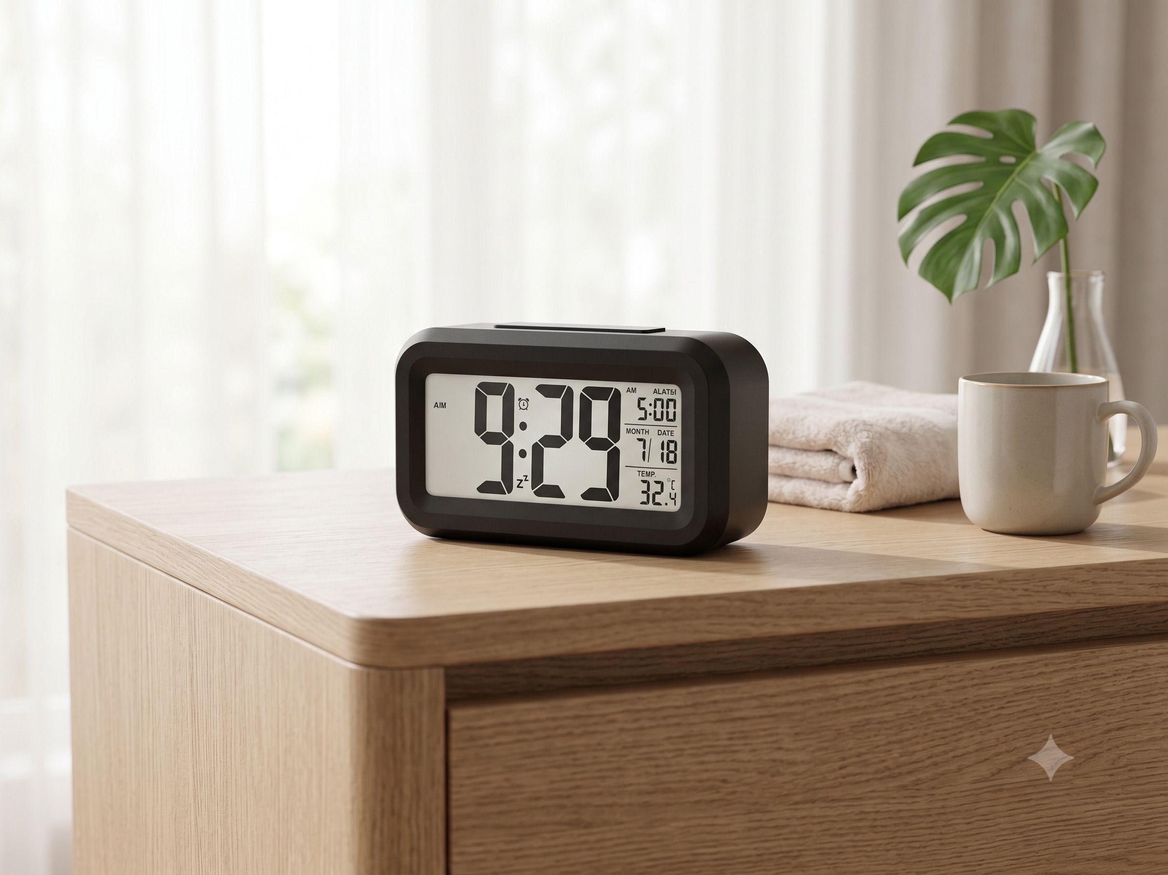 saha store Digital Black Clock-picture-30