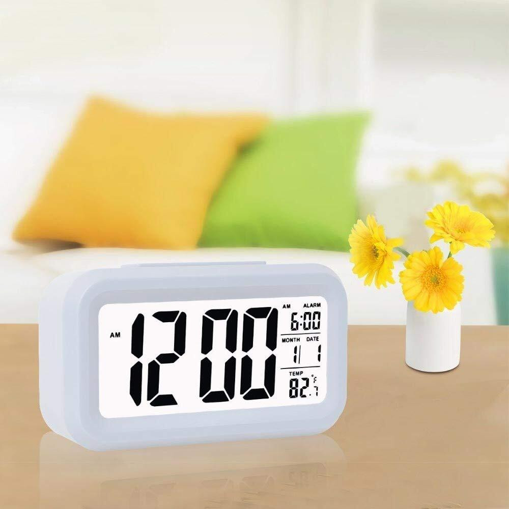 thegreekdecor Digital White Clock image 1