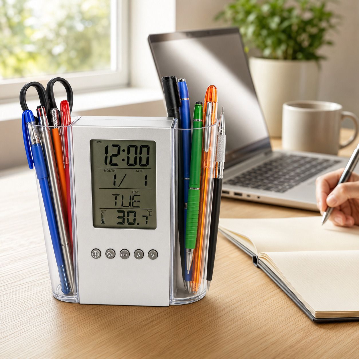 Digital White & Transparent Clock-image-48