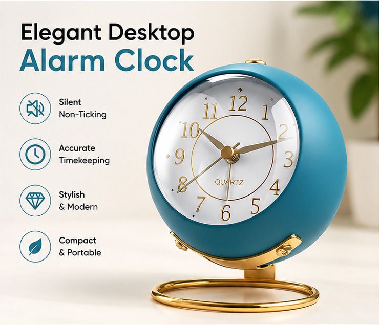 aavira Analog Blue Clock-picture-10
