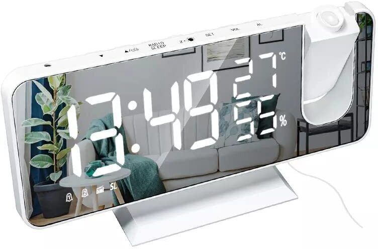 Analog-Digital White Clock-image-44