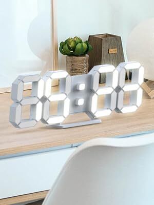 otiporter Digital White Clock-picture-25