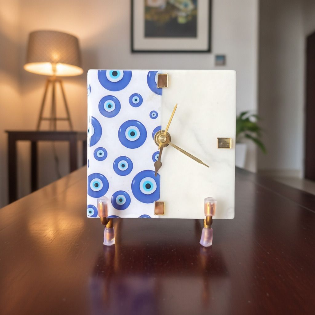homearte Analog EvilEye Square Clock-picture-5