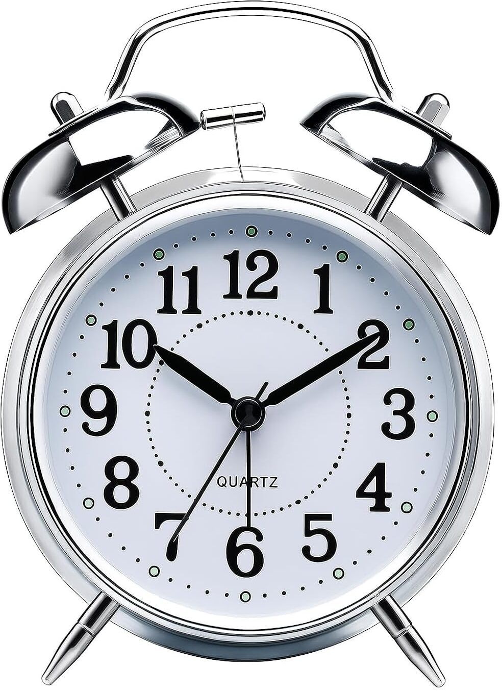 Analog Silver Clock-image-19