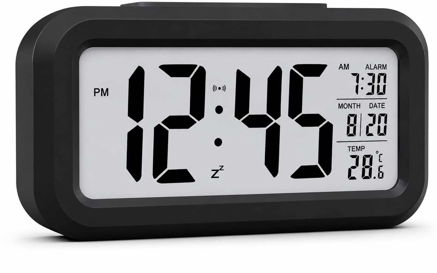 jiyuniyu Digital Black, White Clock-picture-29