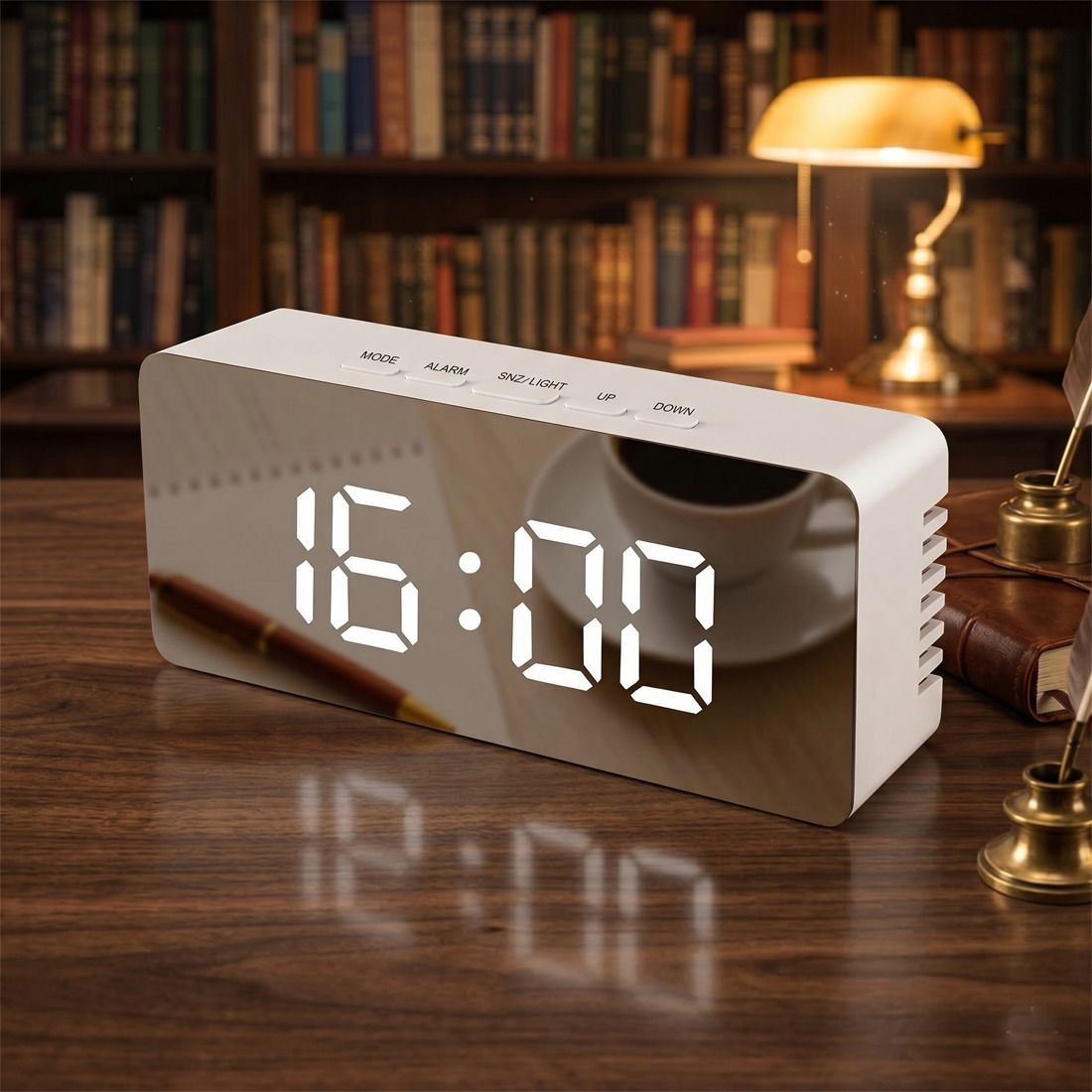 gnastas Digital White Clock-picture-2