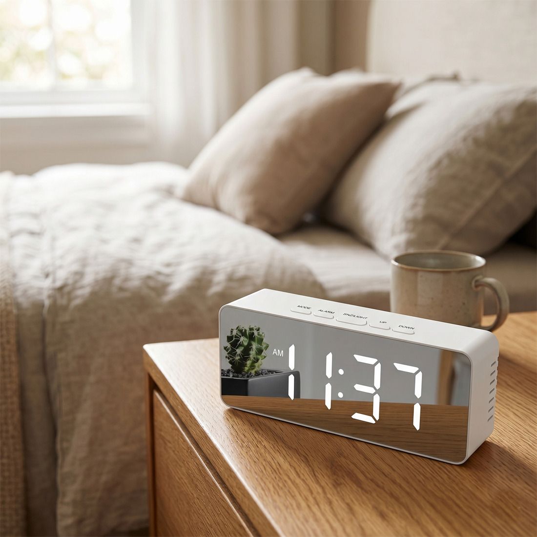 viinie enterprise Digital White Clock-picture-15