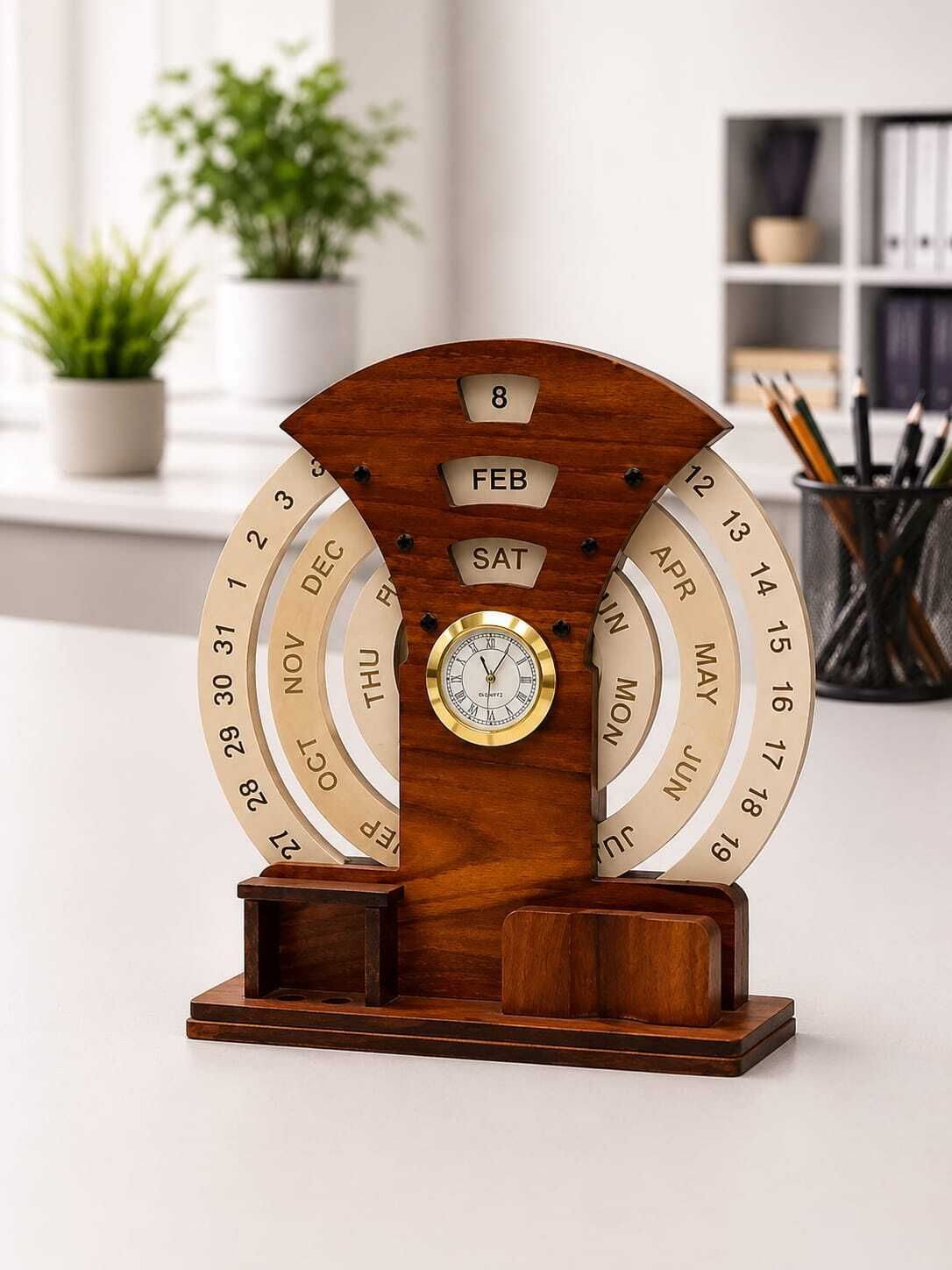 bloomhose Analog Brown Clock-picture-10