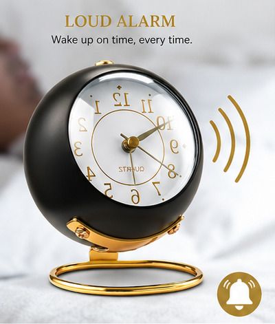 Analog BLACK & GOLD Clock-image-16