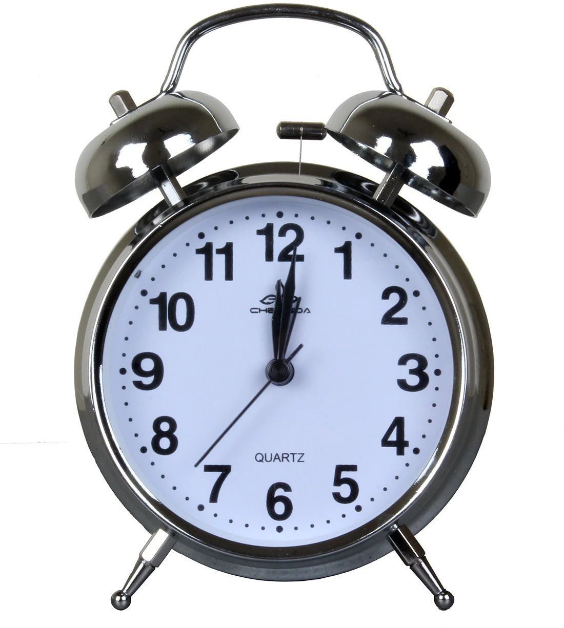 Analog Silver Clock-image-12