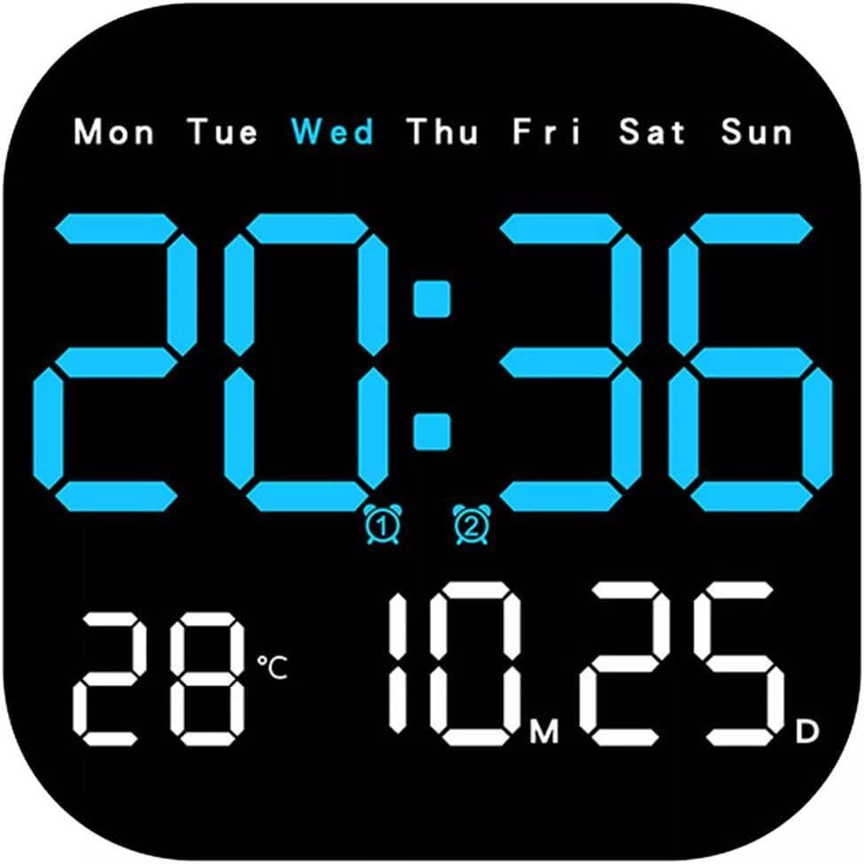 aerys Digital Date & Temperature Alarm Table Clock for Students, Home, Office Clock-picture-20