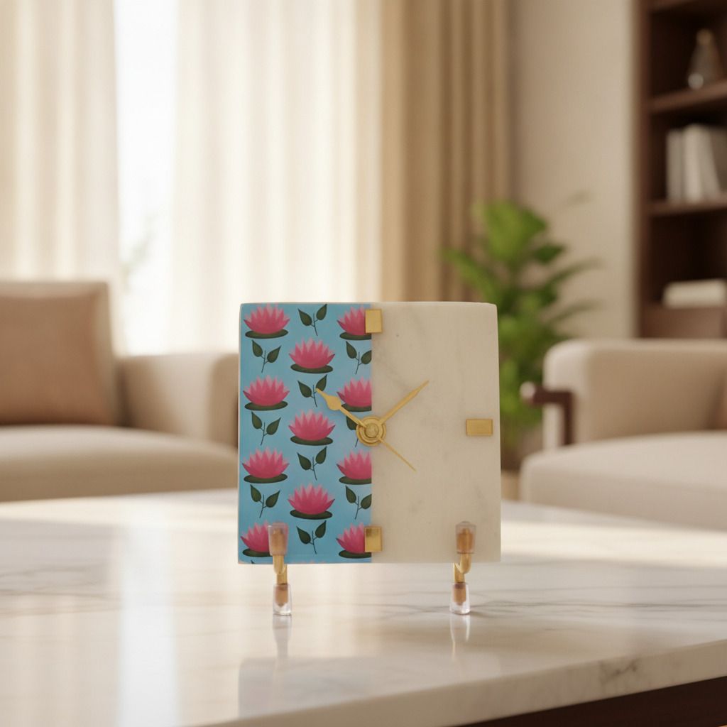 Analog Pichwai Square Clock-image-34