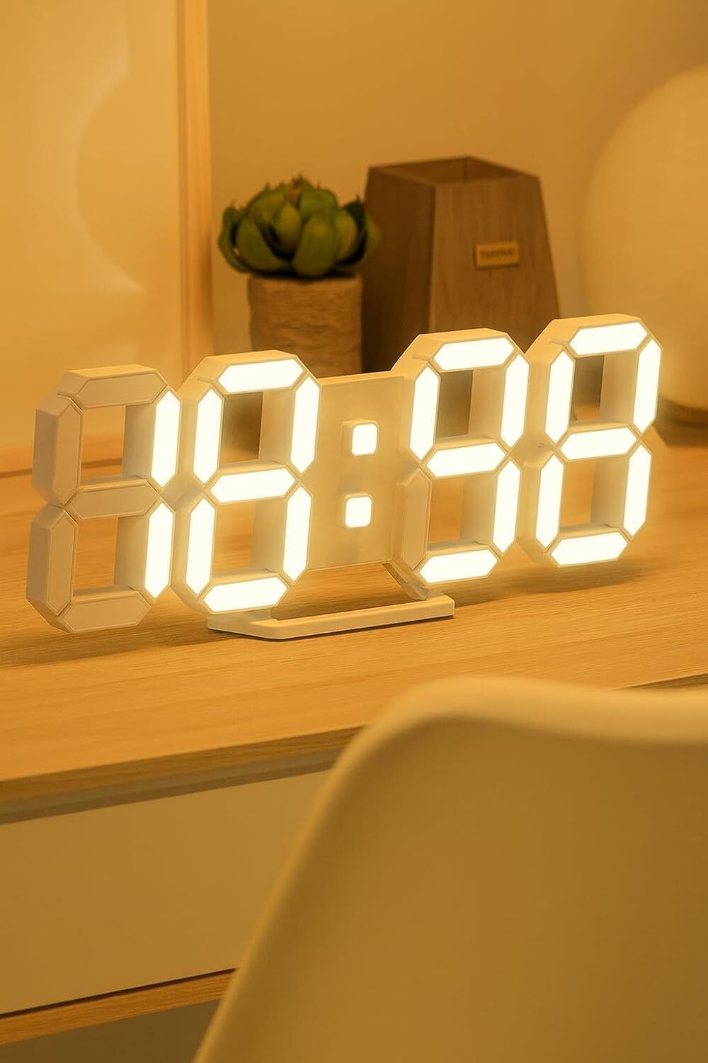 bliss sp Digital White Clock-picture-27
