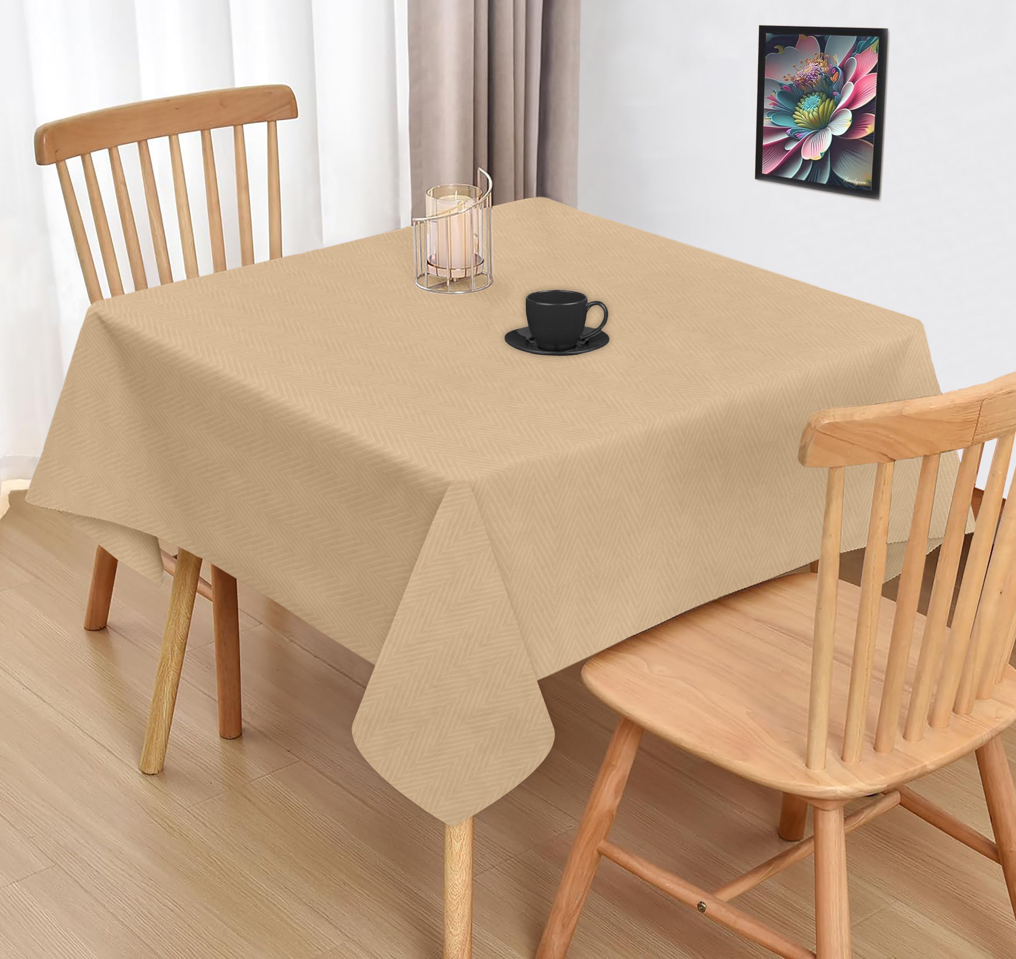 oasis hometex Cotton 2 Seater Solid Table Cover-picture-17