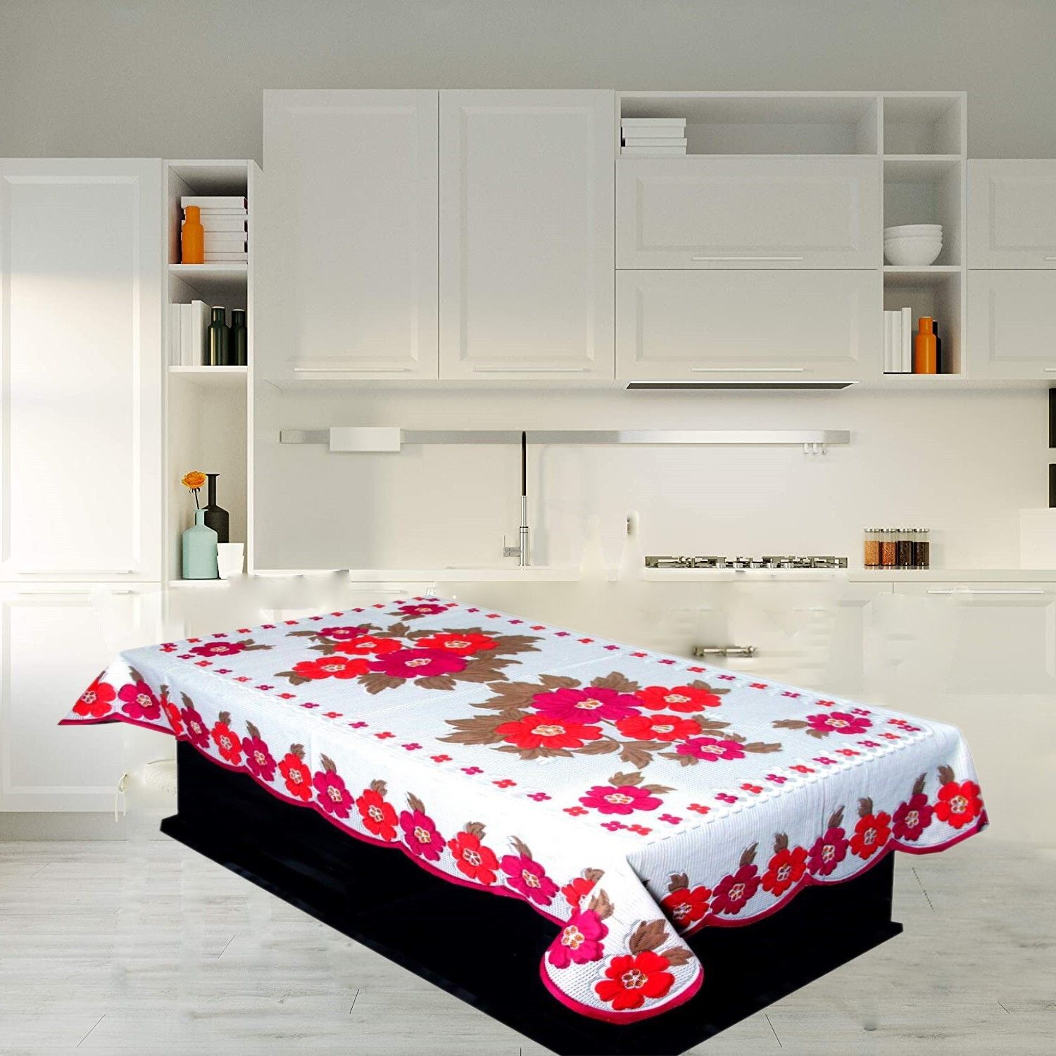 ag creations Cotton 4 Seater Floral Table Cover-picture-20