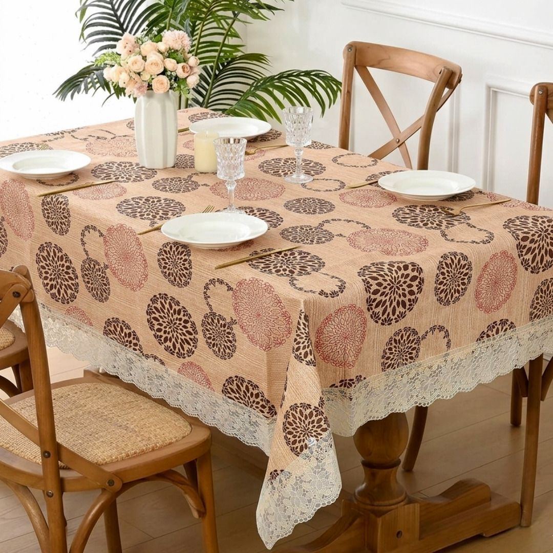 dreamworld PVC 4 Seater Floral Table Cover-picture-7