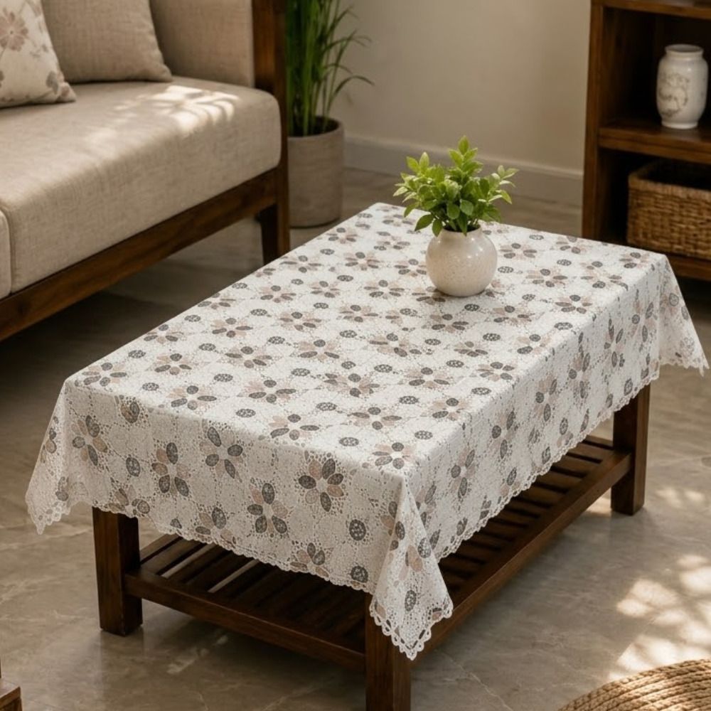 PVC 4 Seater Crocheted Table Cover-image-13