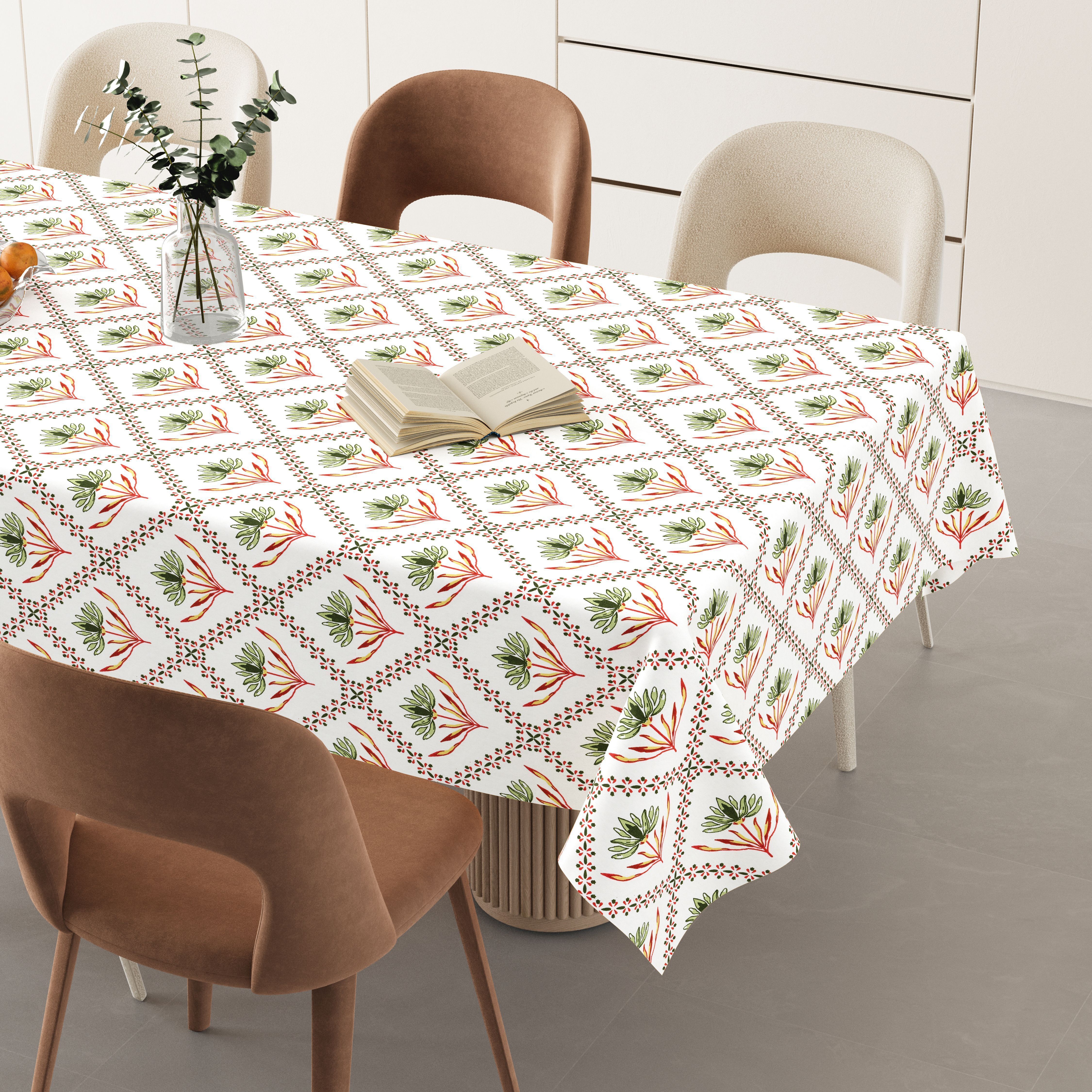 flipkart smartbuy Cotton 6 Seater Printed Table Cover-picture-35