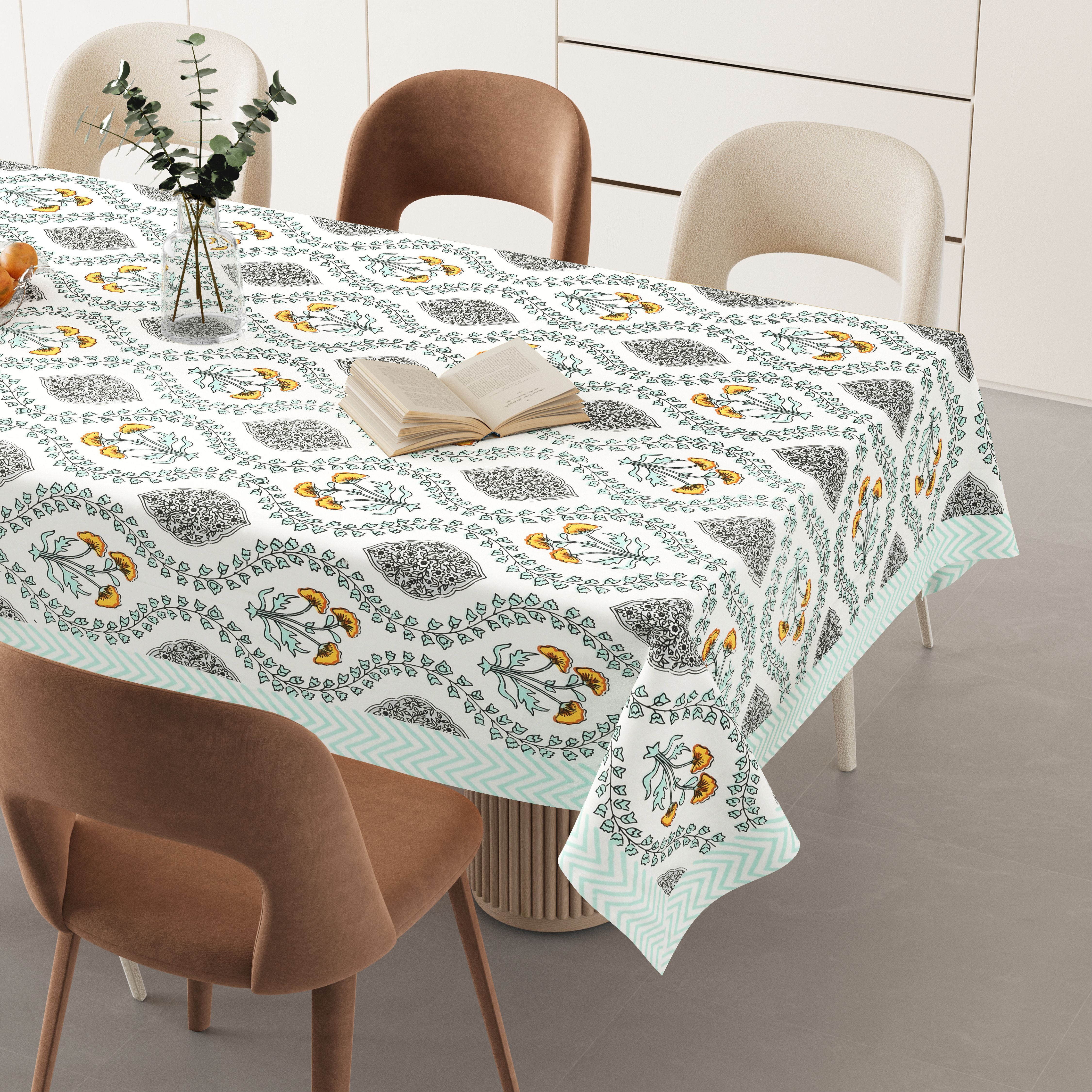 flipkart smartbuy Cotton 6 Seater Printed Table Cover-picture-42