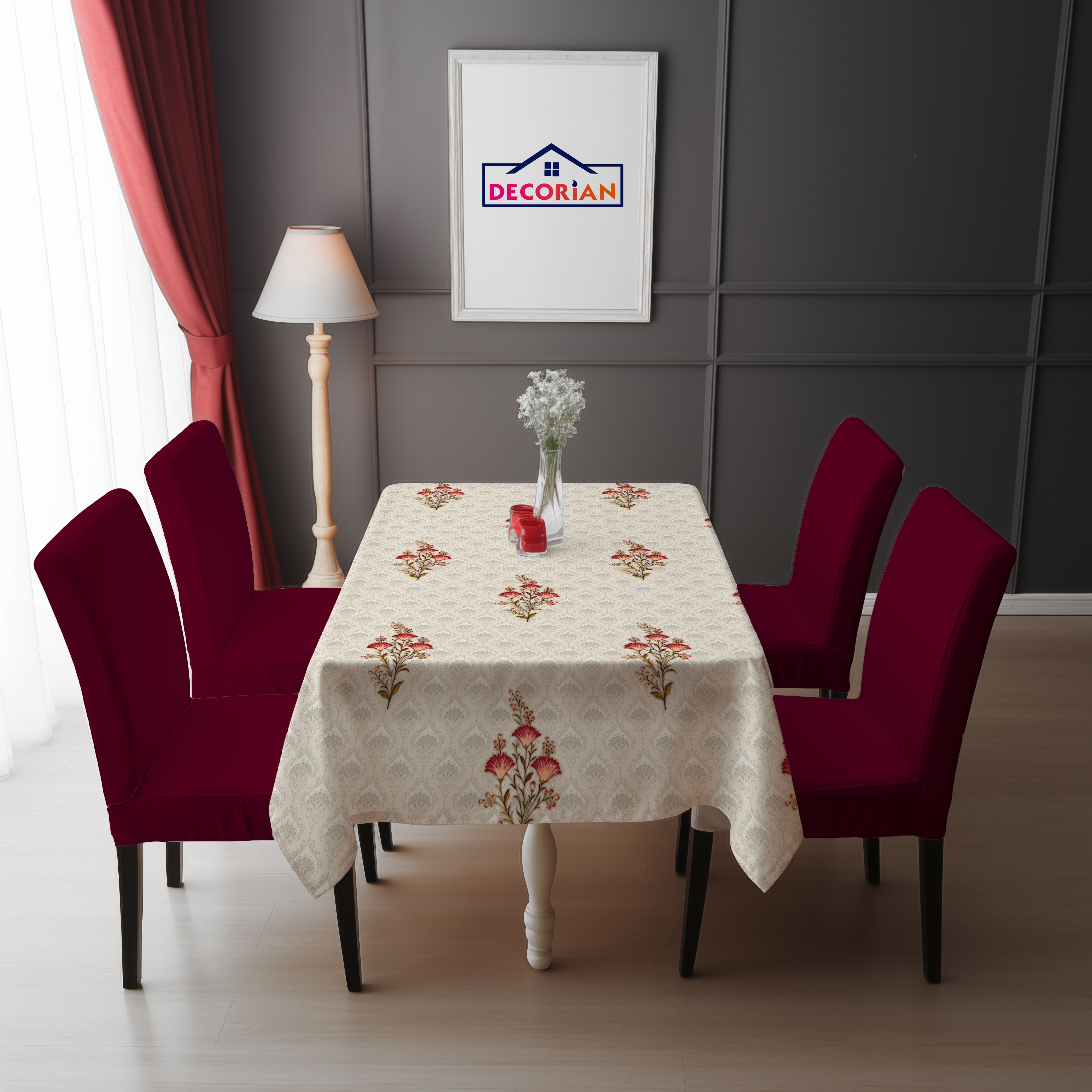 Floral 4 Seater Table Cover-image-24