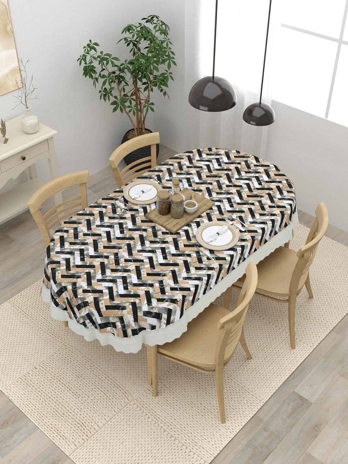 ic iconic choice PVC 4 Seater Printed Table Cover-picture-15
