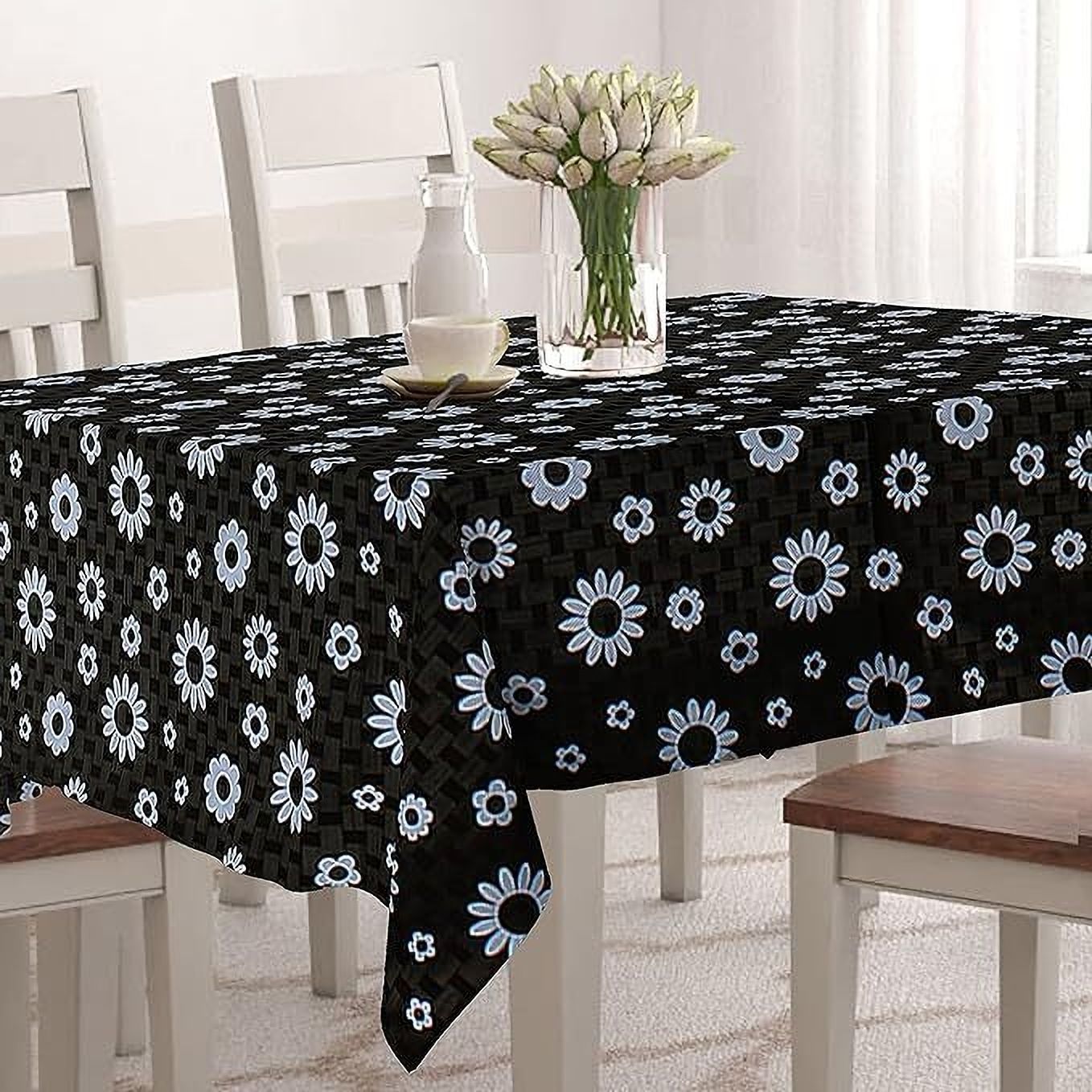 Self Design 6 Seater Table Cover-image-23