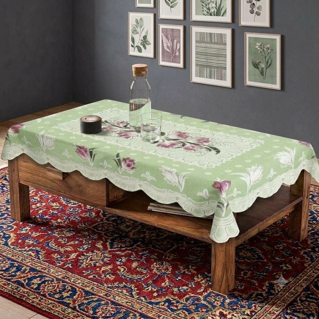 Cotton 4 Seater Floral Table Cover-image-25