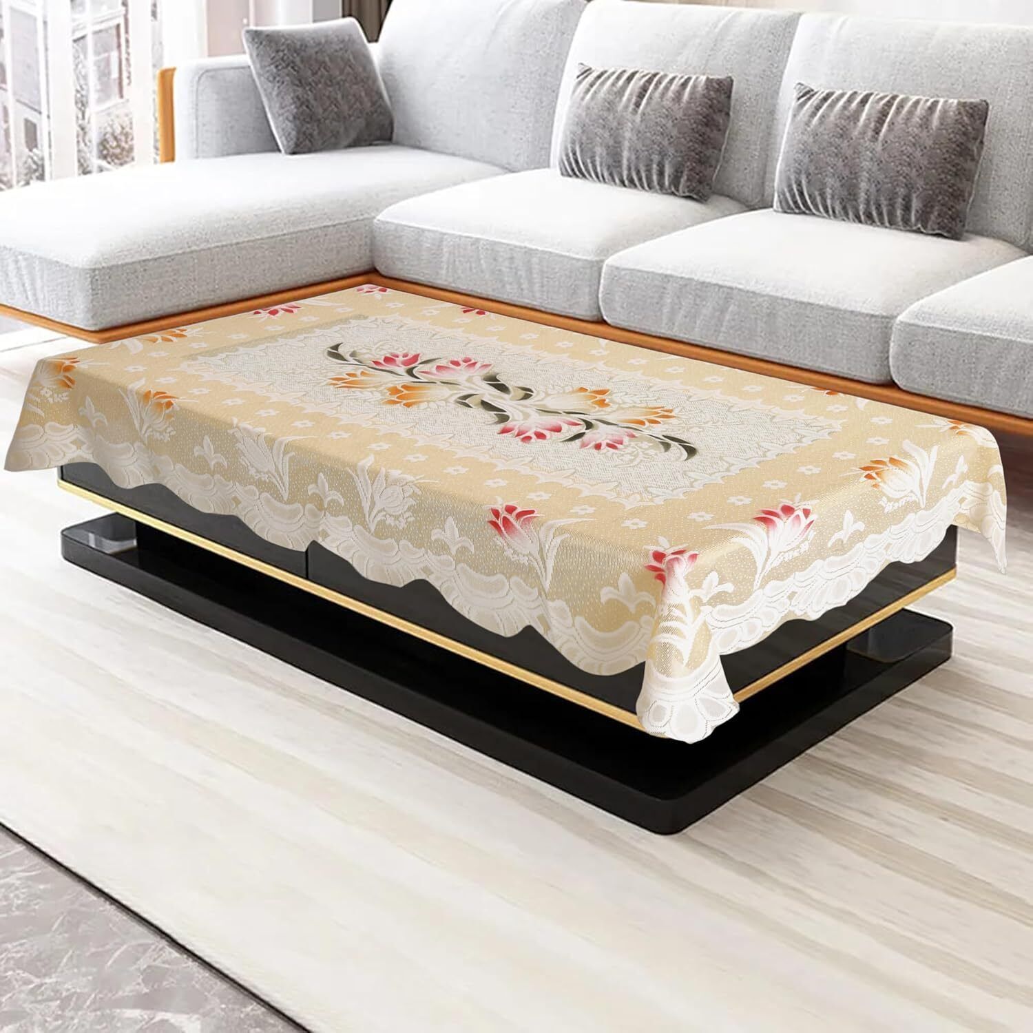 ryka Cotton 4 Seater Floral Table Cover-picture-25